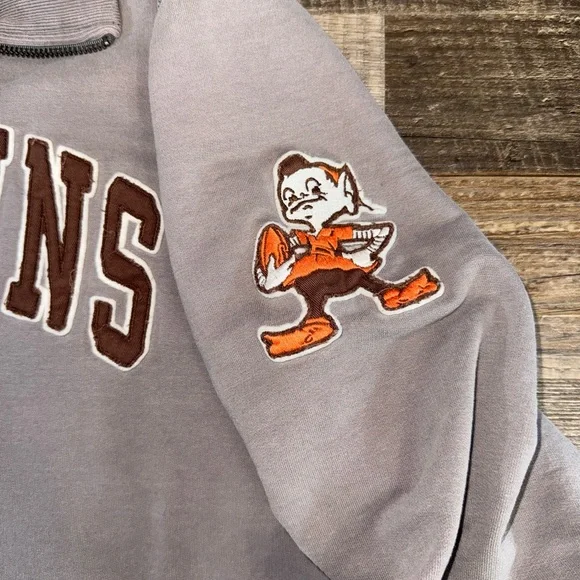 47 Brand Cleveland Browns Quarter Zip Pullover XL - Picture 5 of 7